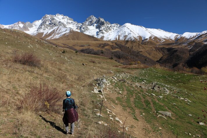 trekking en Caucaso, Racha  Georgia , Udziro, Chiora y bubba Glaciar