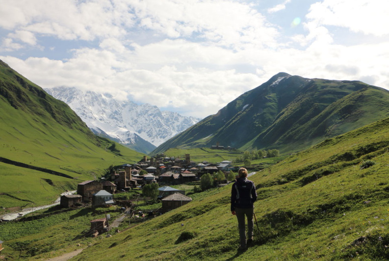 trekking en Georgia, Usghuli, Mestia Svaneti